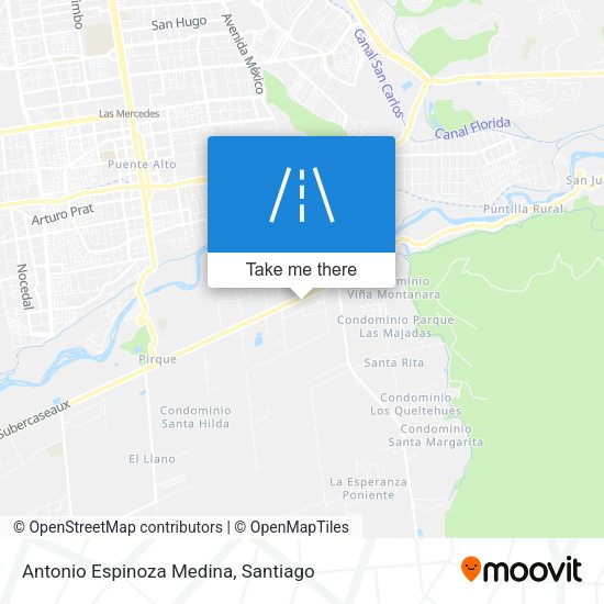 Antonio Espinoza Medina map