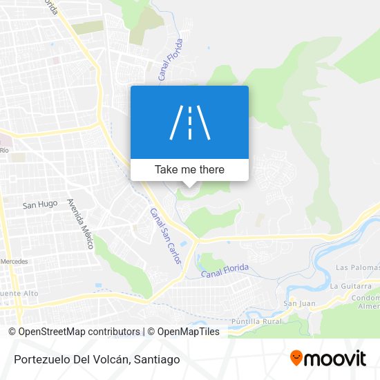 Mapa de Portezuelo Del Volcán