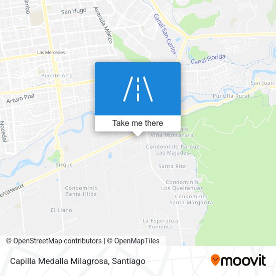 Mapa de Capilla Medalla Milagrosa
