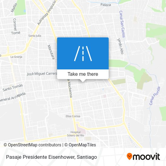 Pasaje Presidente Eisenhower map