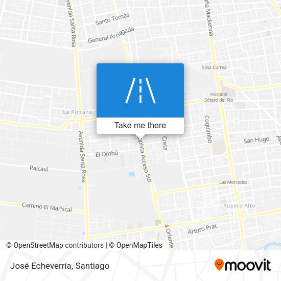José Echeverría map