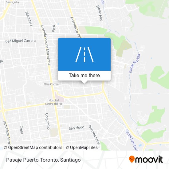 Pasaje Puerto Toronto map