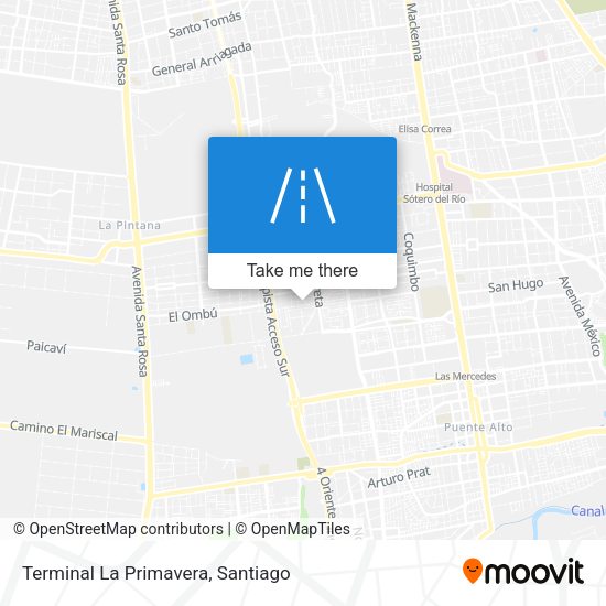 Terminal La Primavera map