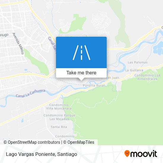 Mapa de Lago Vargas Poniente