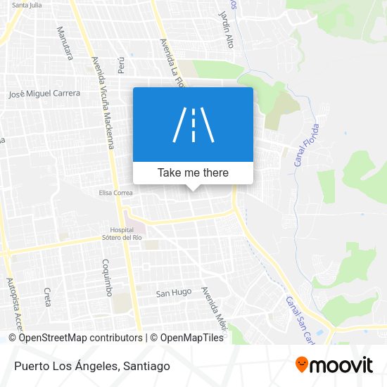 Puerto Los Ángeles map