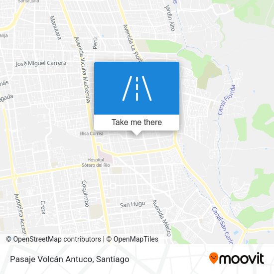 Pasaje Volcán Antuco map