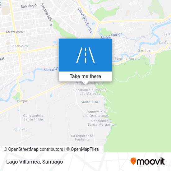 Mapa de Lago Villarrica