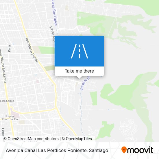 Avenida Canal Las Perdices Poniente map