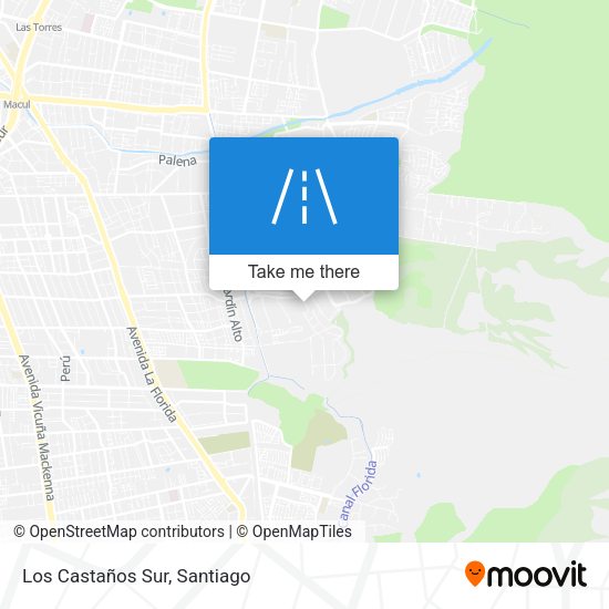 Los Castaños Sur map