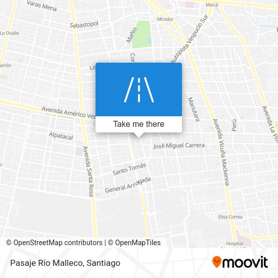 Pasaje Río Malleco map