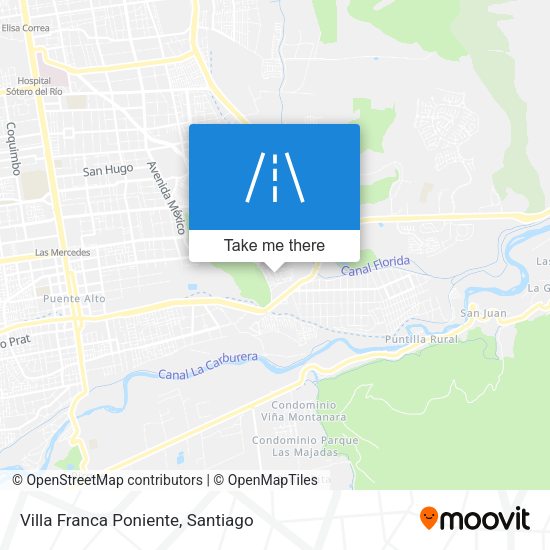 Villa Franca Poniente map