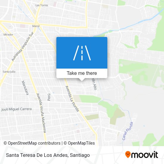 Santa Teresa De Los Andes map