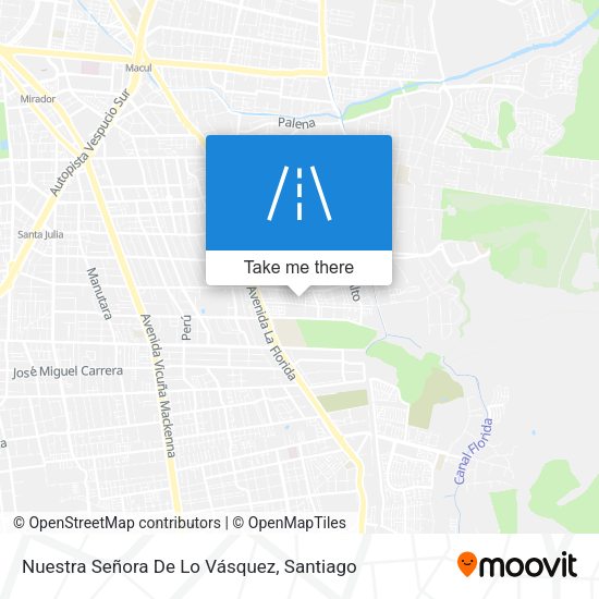 Mapa de Nuestra Señora De Lo Vásquez