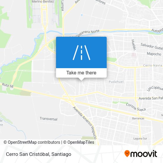 Cerro San Cristóbal map