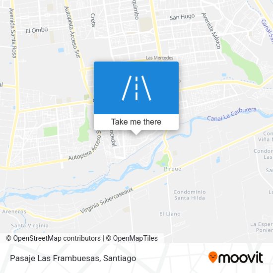 Mapa de Pasaje Las Frambuesas