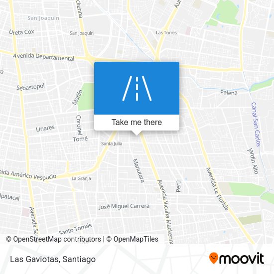 Las Gaviotas map