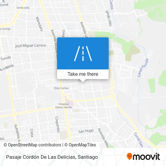 Mapa de Pasaje Cordón De Las Delicias