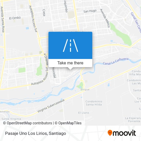 Pasaje Uno Los Lirios map