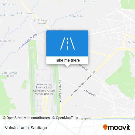 Volcán Lanín map
