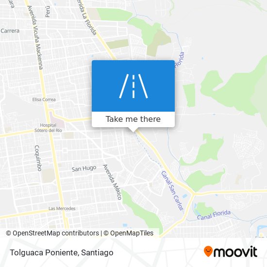 Tolguaca Poniente map