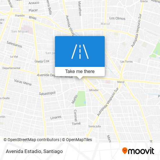 Avenida Estadio map