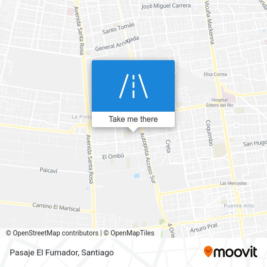 Pasaje El Fumador map