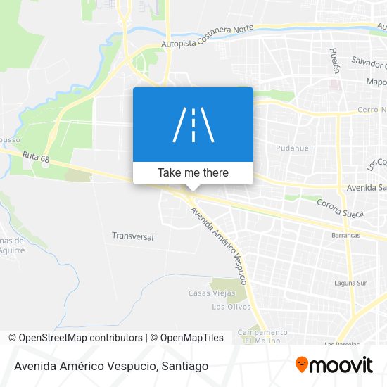 Avenida Américo Vespucio map