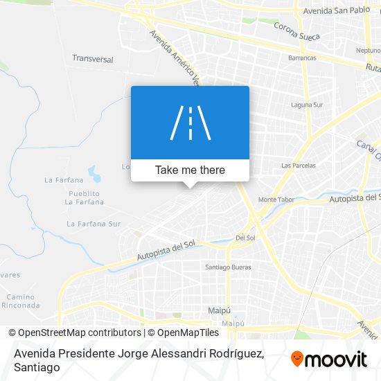Avenida Presidente Jorge Alessandri Rodríguez map