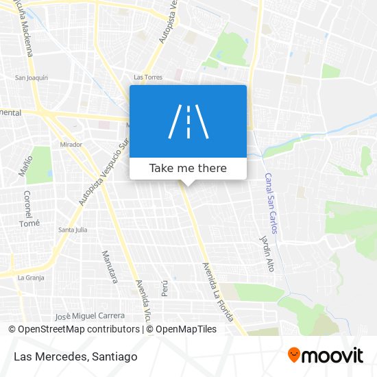 Las Mercedes map