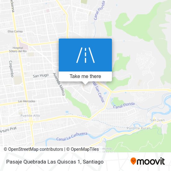 Pasaje Quebrada Las Quiscas 1 map