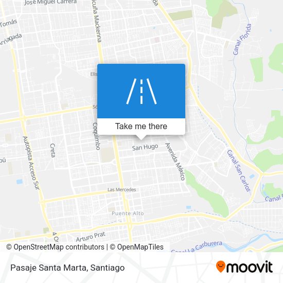 Mapa de Pasaje Santa Marta