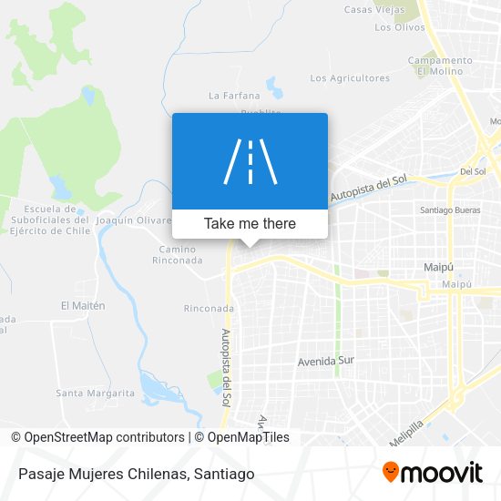 Pasaje Mujeres Chilenas map