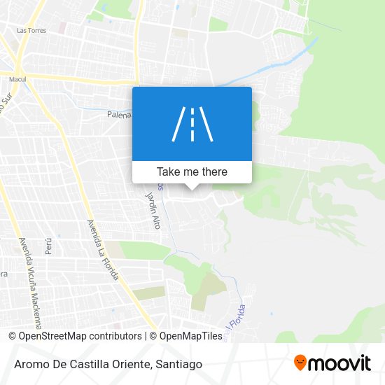 Aromo De Castilla Oriente map