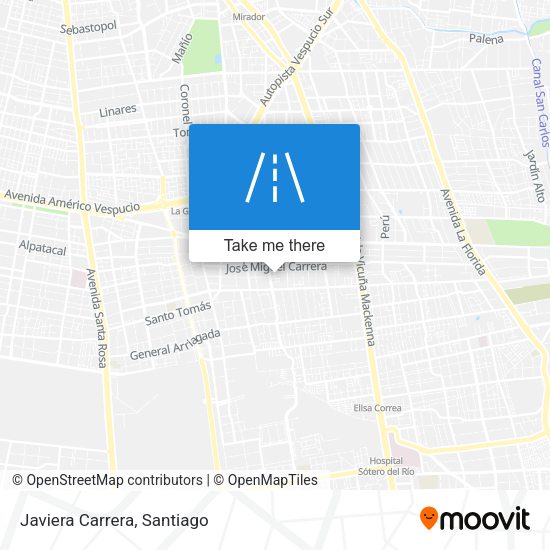 Mapa de Javiera Carrera