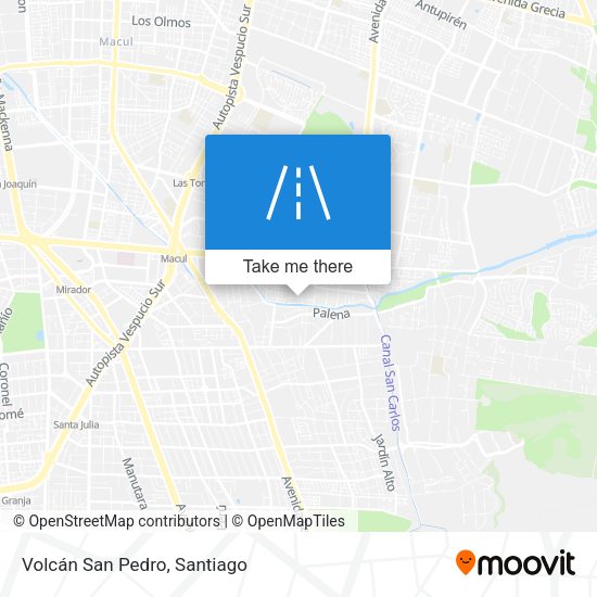 Volcán San Pedro map