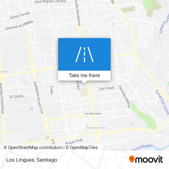 Mapa de Los Lingues