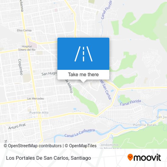 Los Portales De San Carlos map
