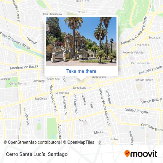 Mapa de Cerro Santa Lucía