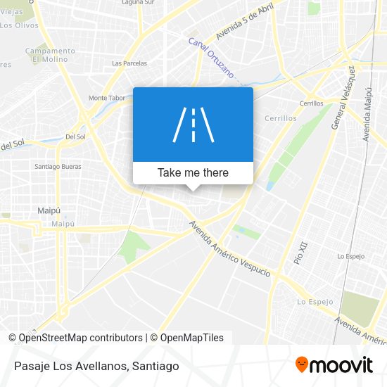 Mapa de Pasaje Los Avellanos