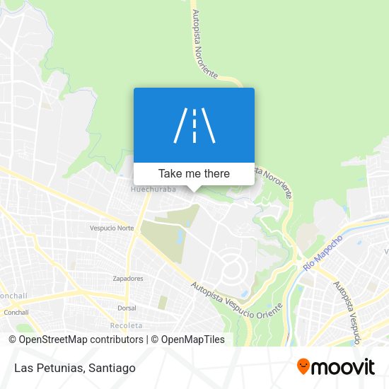 Mapa de Las Petunias