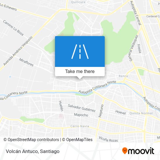 Mapa de Volcán Antuco