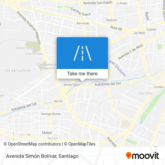 Avenida Simón Bolívar map