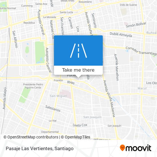 Mapa de Pasaje Las Vertientes