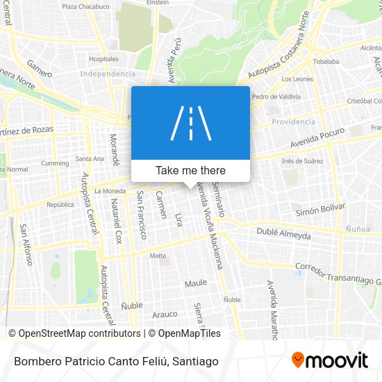 Mapa de Bombero Patricio Canto Feliú