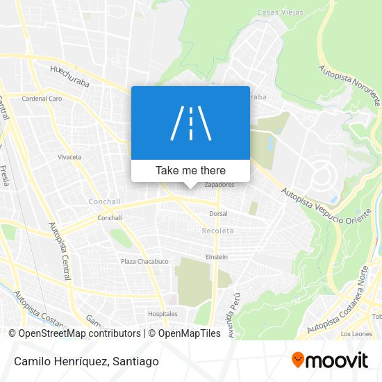 Camilo Henríquez map