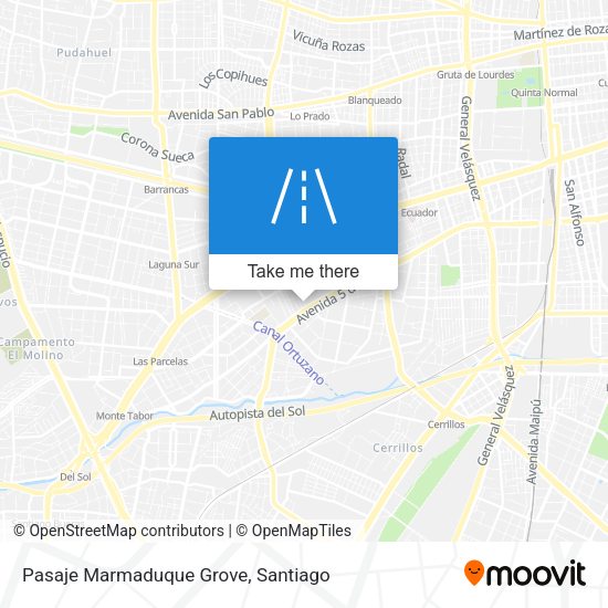 Mapa de Pasaje Marmaduque Grove