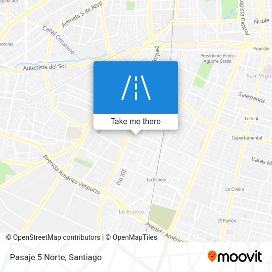 Mapa de Pasaje 5 Norte