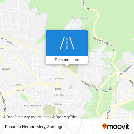 Pasarela Hernán Mery map