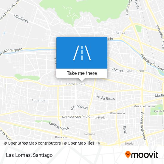 Las Lomas map