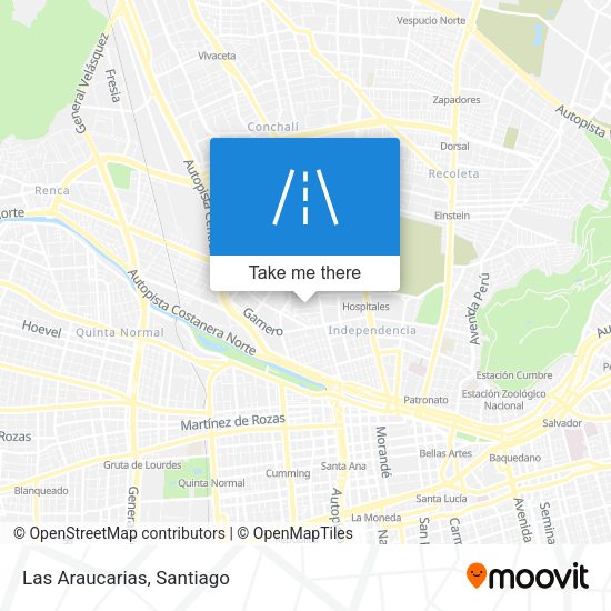 Mapa de Las Araucarias